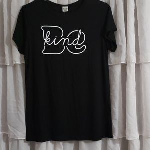 Black T Shirt "Be Kind"